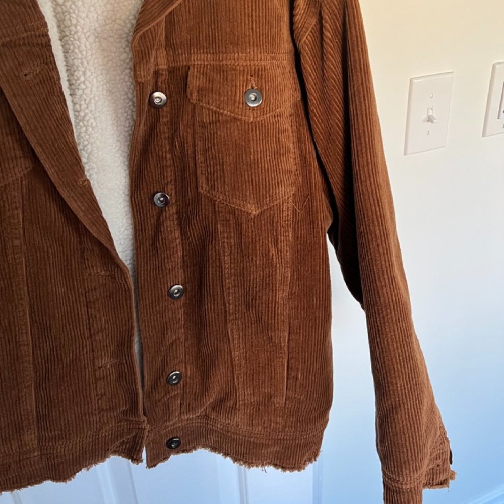 Zara oversized corduroy jacket